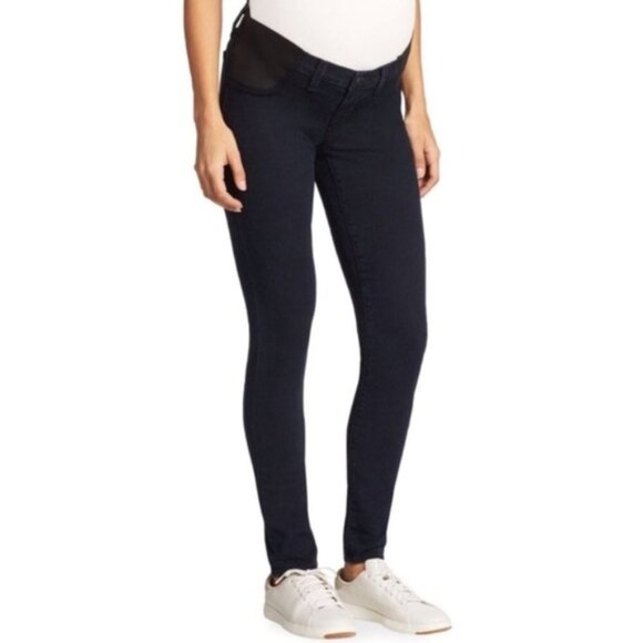 J Brand Mama J Skinny Maternity Jeans Olympia Wash Dark Wash Blue Stretch 25 - Picture 1 of 9
